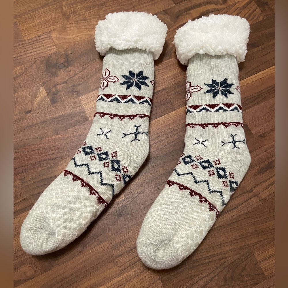 Polar fleece lined socks